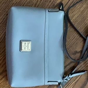 Dooney & Bourke Saffiano Crossbody Pouchette with matching wristlet.  New.